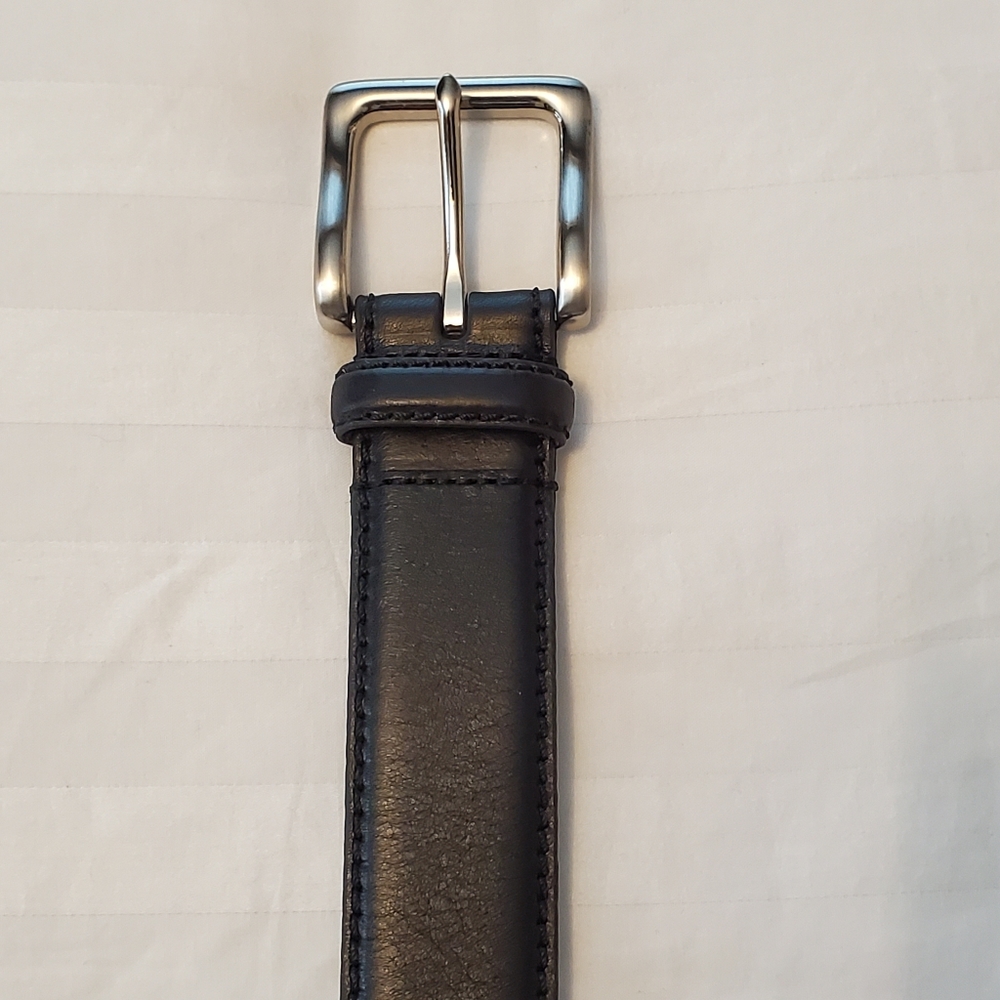 Size 38 Mens Black Leather Belt